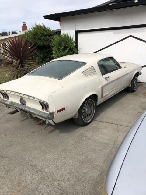 1968 ford mustang gt fastback original owner, original paint ca black plates wow