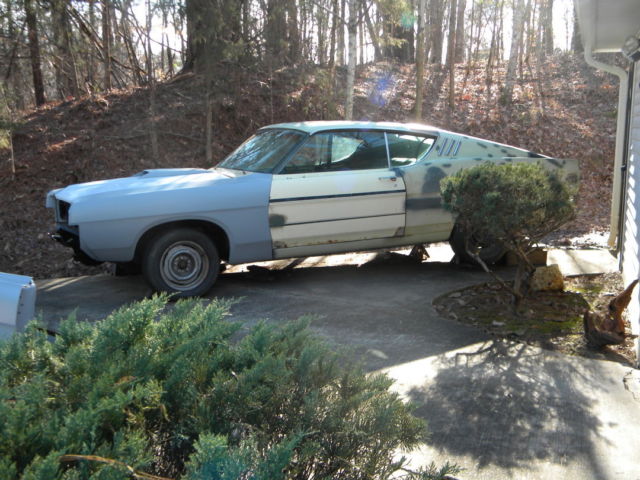 1969 ford torino cobra r code 428 cobra jet c6 excellent project to finish!!