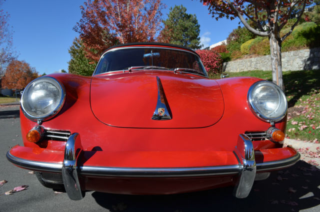 1963 porsche 356 b cabriolet vin 157841 67,786 original miles