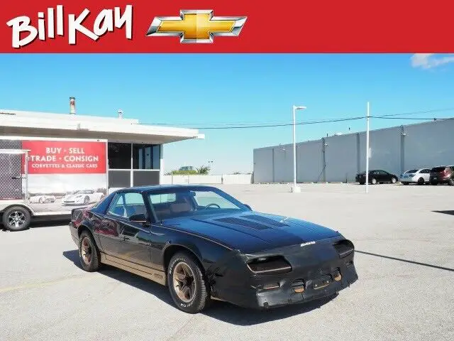 1985 chevrolet camaro z28 38630 miles black z28 2dr hatchback automatic