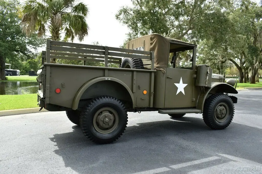 amazing 53' dodge m37 3/4 ton weapons carrier 4x4 flat 6 4 speed manual
