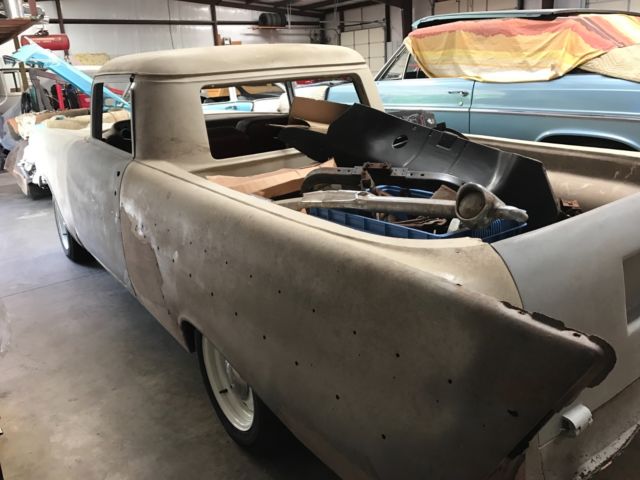 rare one of a kind 57 chevrolet el camino with lt 1 motor 4 wheel disc nice!!