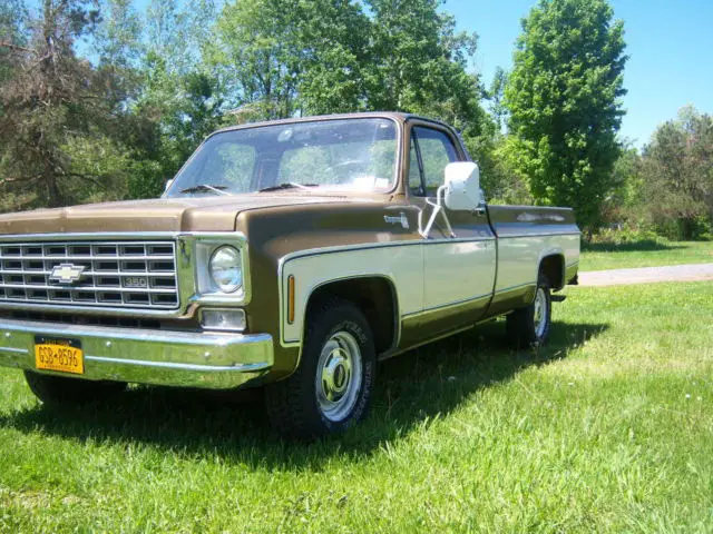 1976 chevy chevrolet c-10 cheyenne 64,000 original 350 long box nice