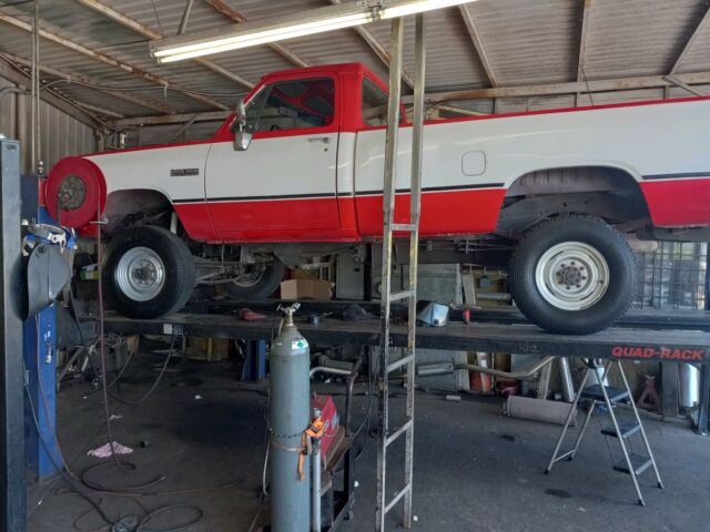 1991 dodge d-series pickup red 4wd manual d/w 300