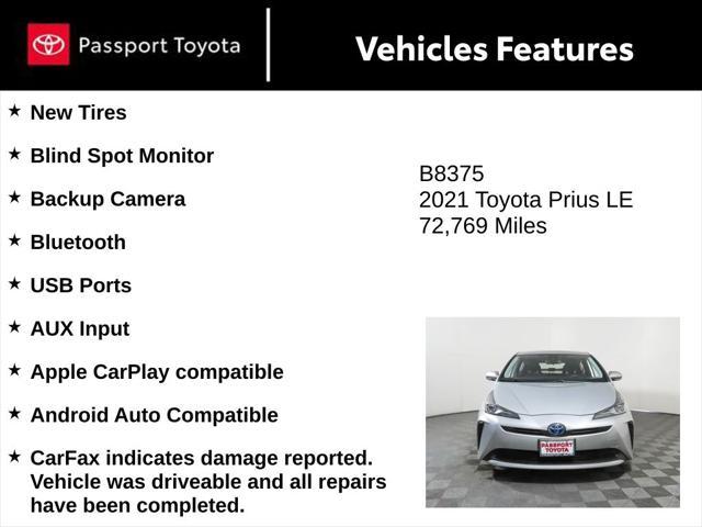 2021 toyota prius le