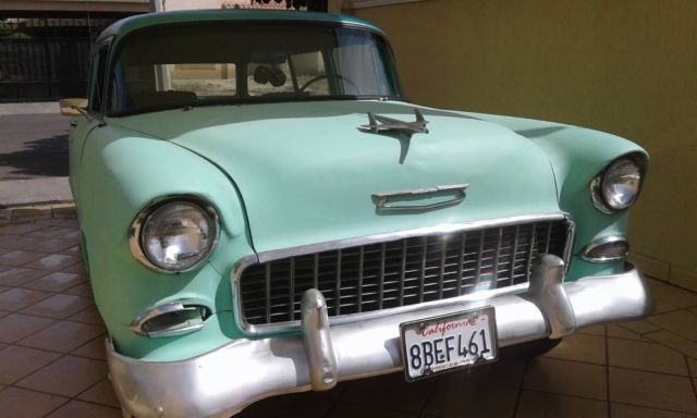 1955 chevy 150 handyman 2 door station wagon - california plates - needs home