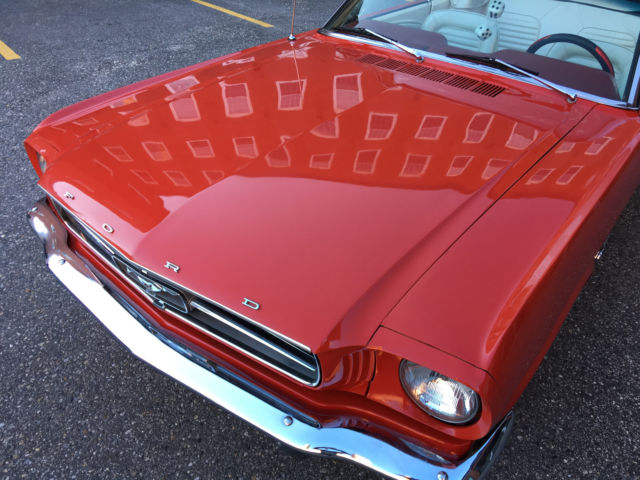 1965 ford mustang convertible! beautiful rag top! 3 speed manual! vibrant! l@@k