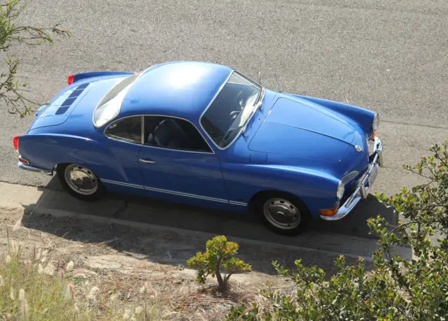 vintage classic adriatic blue vw karmann ghia coupe in excellent original cond