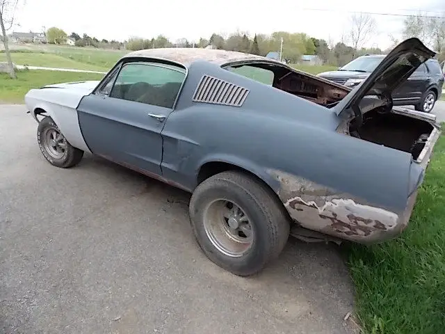 1968 ford mustang fastback 289 project car barn find