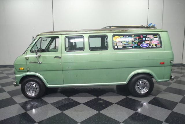 rat-rod econoline, strong 351 v8, 3-speed, ready to play on the beach or finish