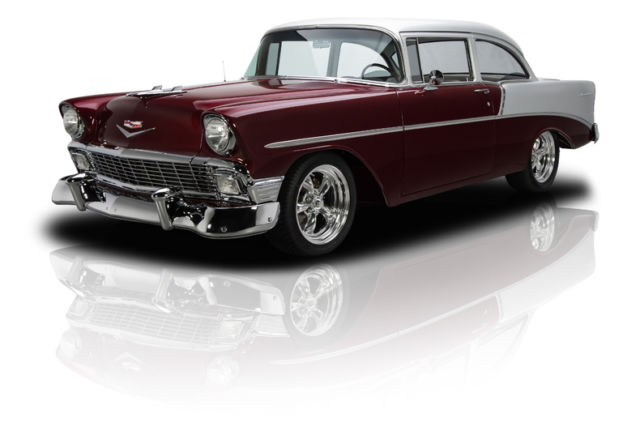 frame off built bel air 4 bolt main 350/375 v8 700r4 4 speed a/c ps pb leather