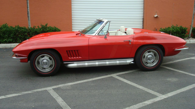 highly optioned 1967 corvette convertible numbers matching