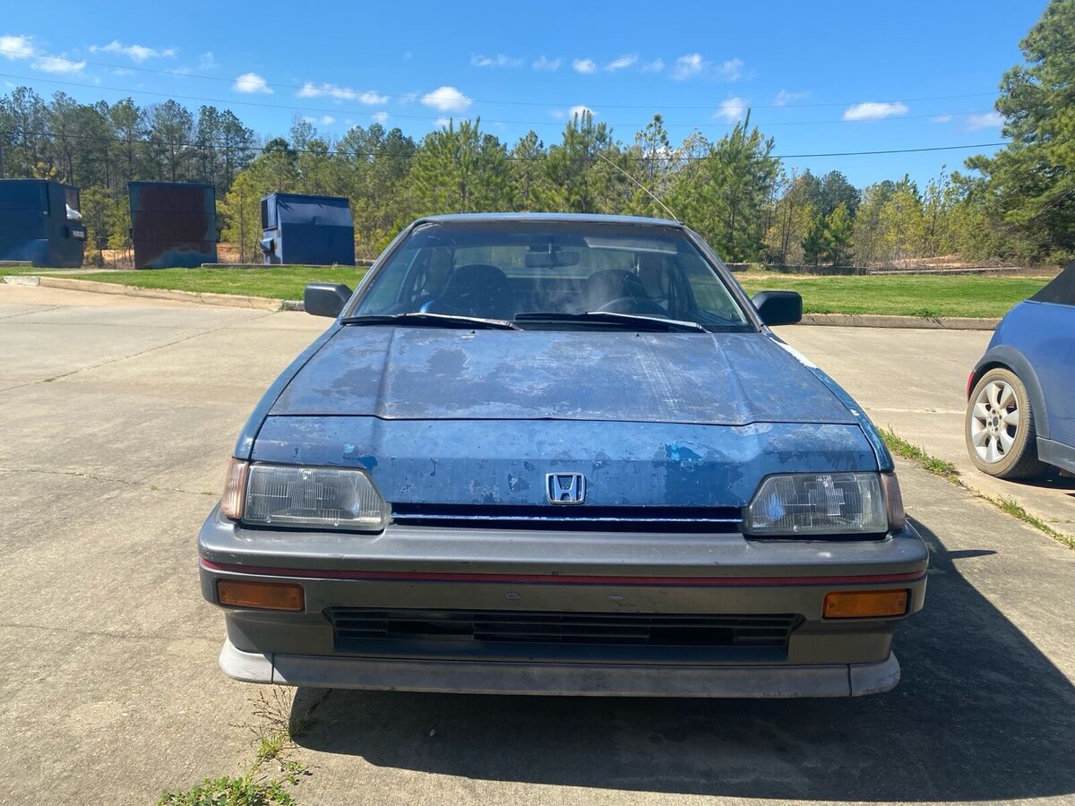 1986 honda civic blue fwd manual crx 1.5 hf
