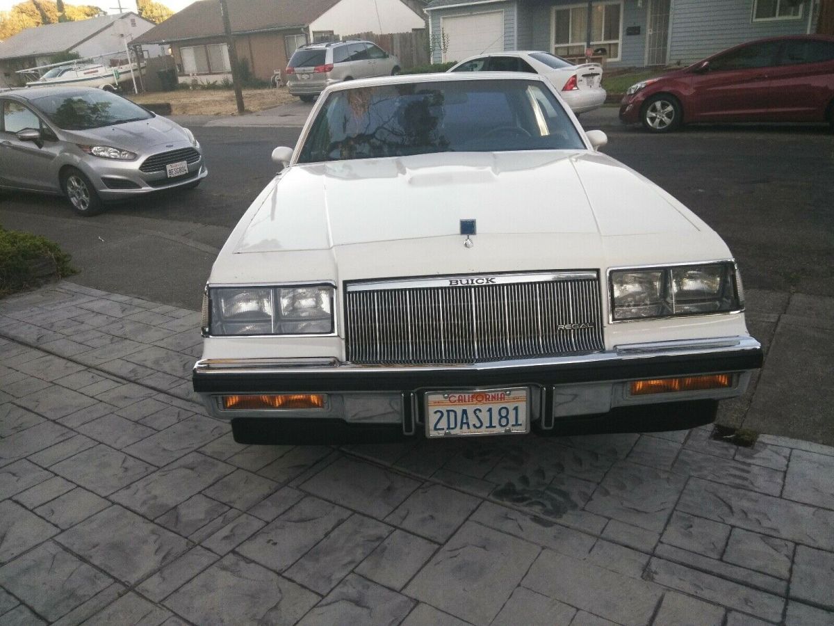 1986 buick regal coupe white rwd automatic limited