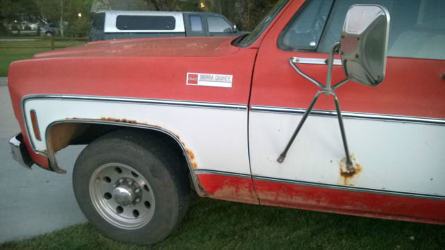 1974 gmc sierra grande 2500 camper special 454cid, ready for bodywork