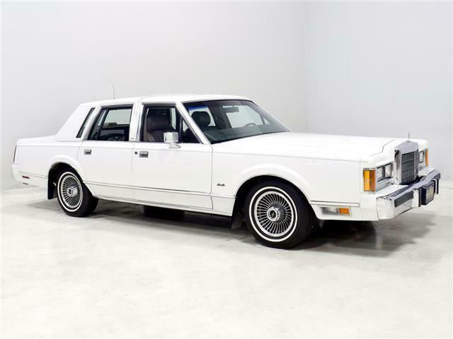 1989 lincoln town car 72705 miles white sedan 8 cylinder engine 5.0l/302 automa