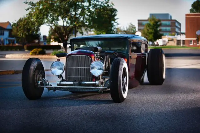 1929 ford model a sedan hot rod hotrod rat rod ratrod 1928 street bagged chopped