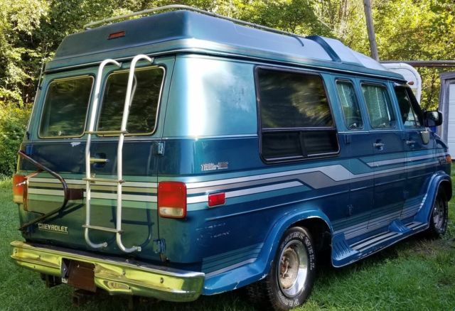92 chevy g20 conversion van -(revised ad) great work or camper / nomad van
