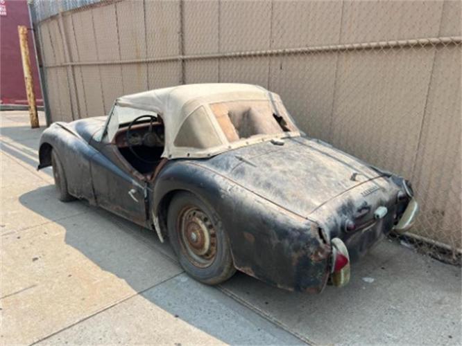 1958 triumph tr3 in astoria, new york