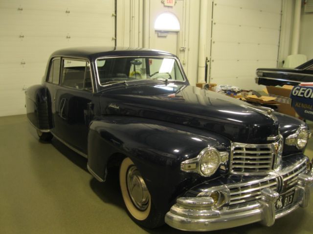 1948 lincoln v12continental coupe 3 owner car runs and drives butwindows ne