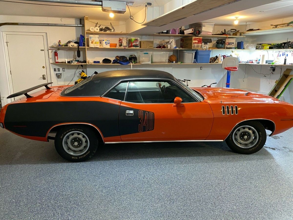 1971 plymouth barracuda real cuda 340 pistol grip