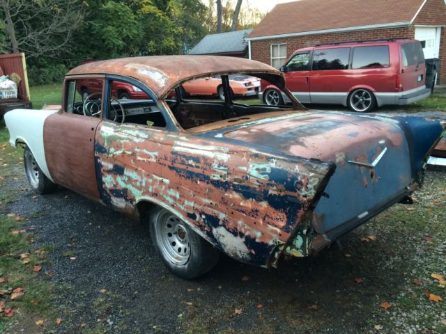1957 chevy belair 210 150 post car project / no reserve / hot rat street rod