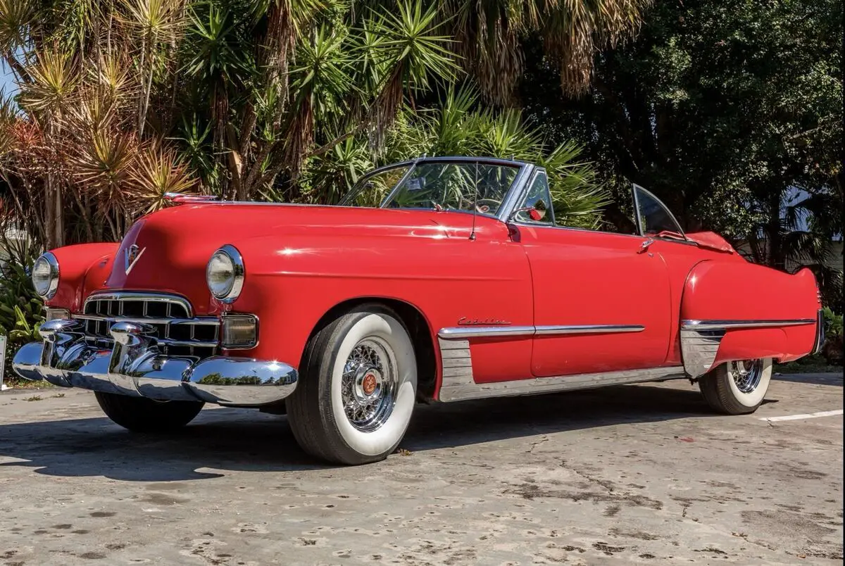 1948 cadillac 62 convertible convertible red deluxe