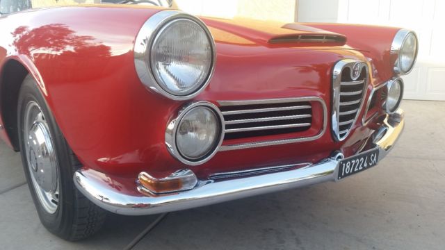 beautiful 1963 alfa romeo 2600 spider +++ free enclosed carrier shipping