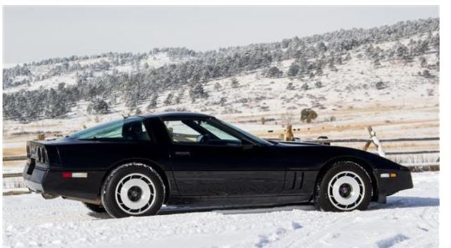 85 corvette - caribou ranch guest car - cert of auth. caribou plates under 50k