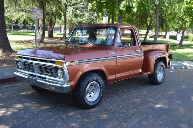 1977 ford f100 ranger rare short bed stepside incredible documentation bronze
