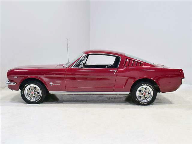1965 ford mustang fastback 20609 miles burgundy fastback 289 cubic inch v8 auto
