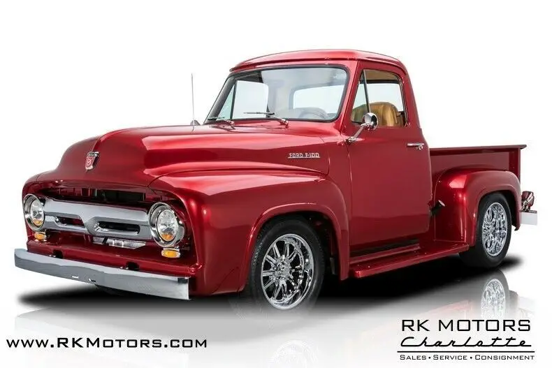 1953 ford f100 pickup truck toreador red metallic pickup truck 302 v8 4 speed au