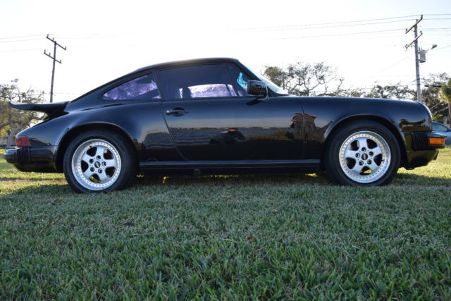 1989 porsche 911 carrera g50 coupe black/black factory tail