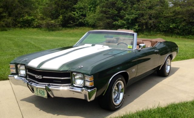 71 chevelle ss ls-5/m-22 convertible - outstanding survivor