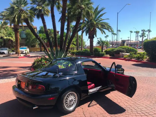 1993 mazda miata mx-5 limited edition black/red rarest miata only 1500 made