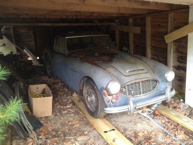 1957 austin healey 100/6 w/hardtop all original barn find