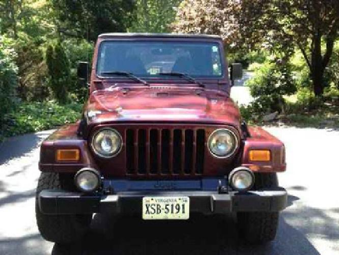 2002 jeep wrangler sahara in roanoke, va