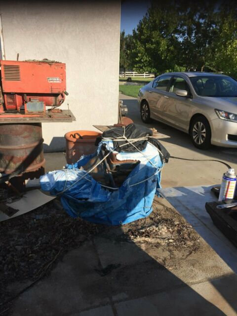 vintage1953 5-window chevrolet pickup, dismantled for restoration