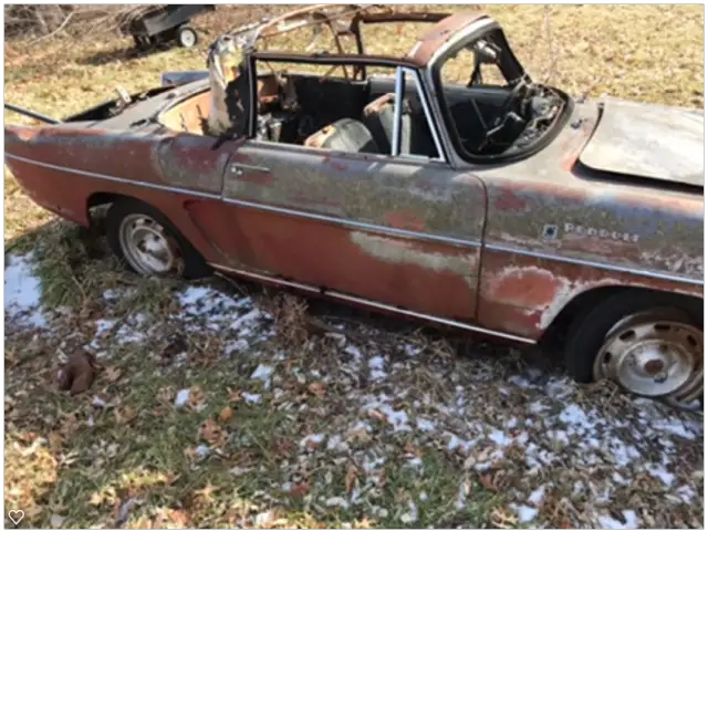 two 196x renault caravelle convertibles-no titles - parts or rebuild /restore