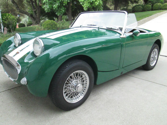 1960 bugeye sprite, black plate california car