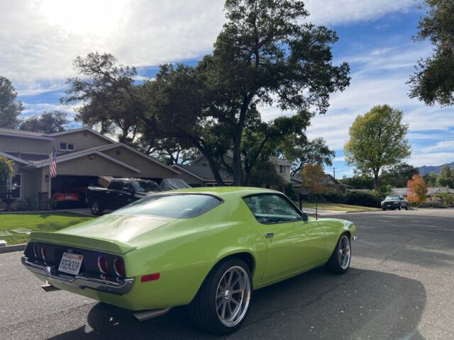 1971 chevrolet camaro coupe green rwd automatic restomod