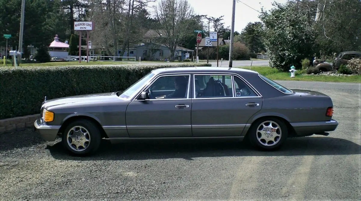 1991 classic 420sel mercedes benz gray/gray leather service rec for last 12 year