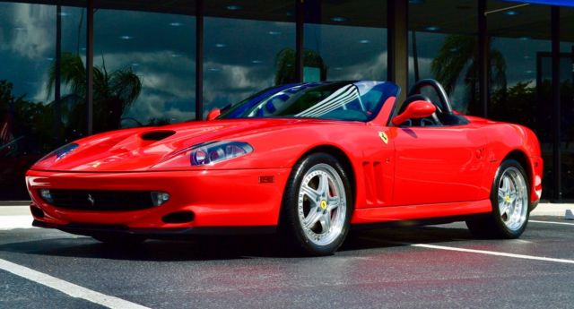 2001 ferrari 550 barchetta red/black ! service complete!