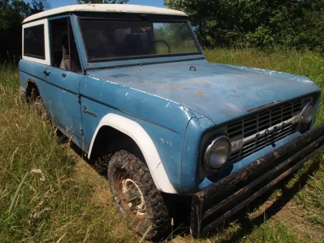 1967 ford bronco, running farm truck, solid frame, good body