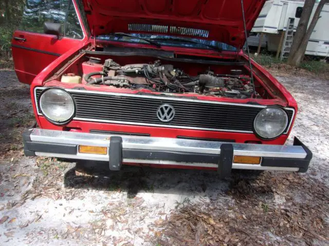 1984 volkswagen rabbit cabriolet project car convertible conversion by karmann