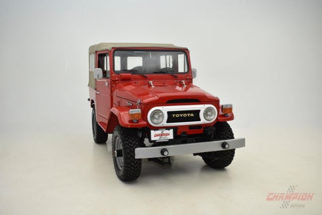 1976 toyota fj40 land cruiser fj40 3181 miles red 4.2l manual
