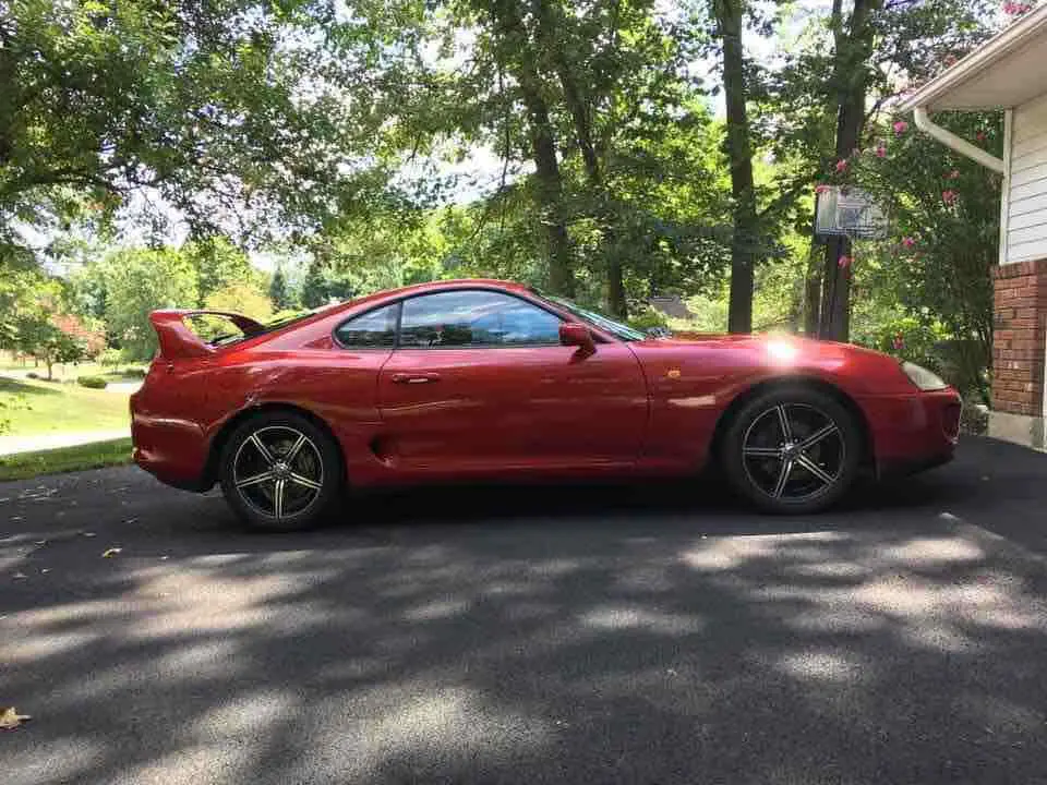 1993 toyota supra hatchback red rwd automatic hardtop