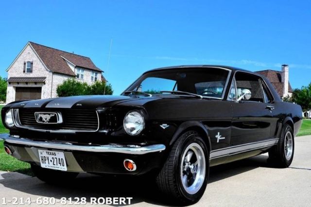 1966 ford mustang pony interior 5,000 miles black coupe v8 5.7l automatic