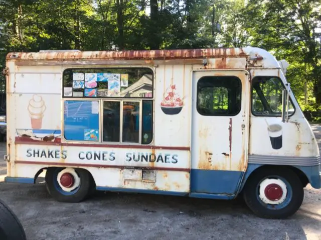 original 1960 ford mr. softy ice cream truck panel vain