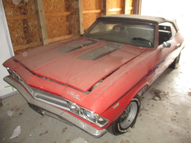 1969 chevelle ss super sport convertible 396 project car missing motor